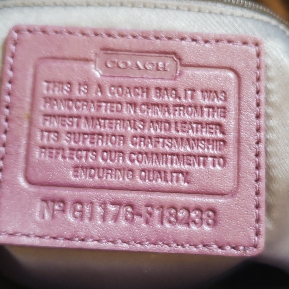 Pretty purple Coach hand or shoulder bag